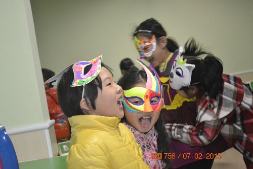 【贝尔安亲广州丽江小学课后托管】面具DIY，假面晚会欢乐嗨|台湾安亲班加盟|台湾学生托管加盟|台湾学生托管中心加盟|台湾托管班加盟|贝尔安亲加盟|寒假活动